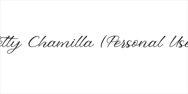 Betty Chamilla (Personal Use) Logo