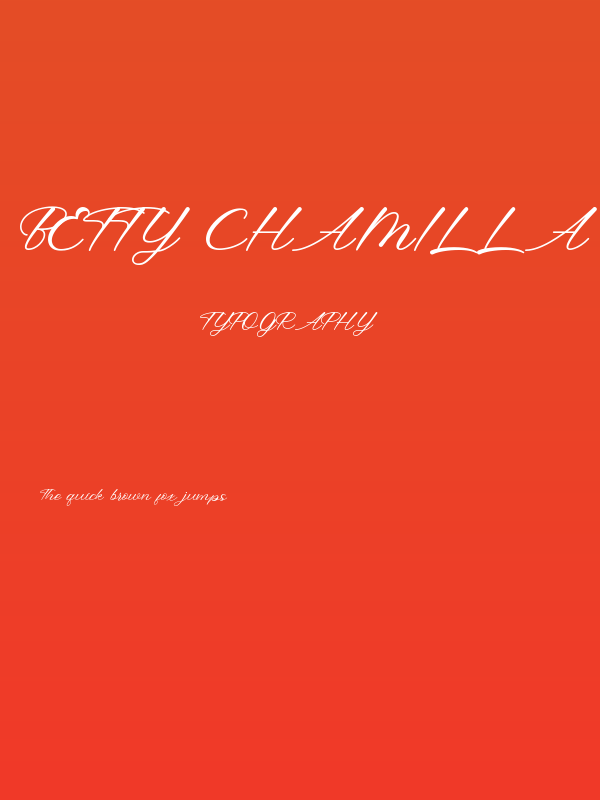 Betty Chamilla (Personal Use) Poster