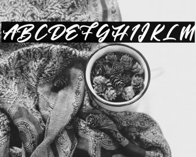 Betty Finty Font examples