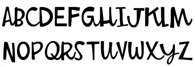 Betty Jane L Regular Schriftart Groß
