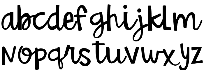 Betty Jane L Regular Font LOWERCASE