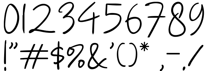 Betty Lavea Font OTHER CHARS