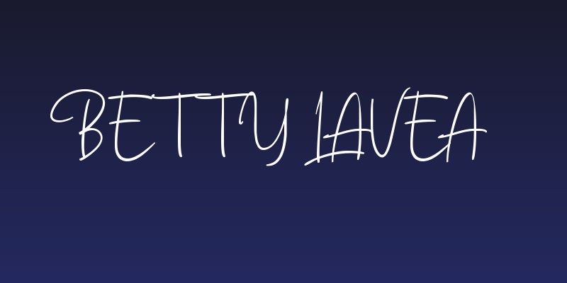 Betty Lavea Social Header