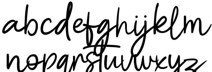 Betty Lavea Font LOWERCASE