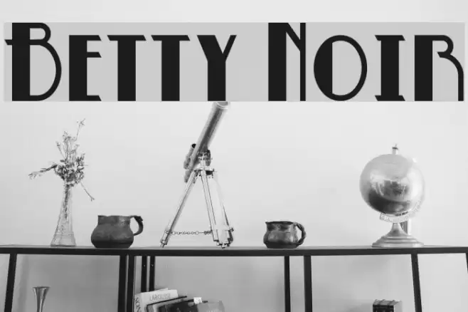 Betty Noir Font examples