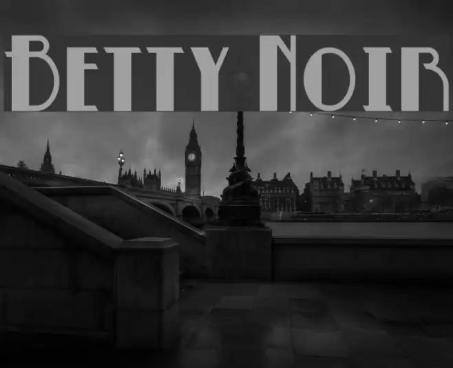 Betty Noir Font examples