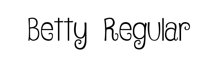 Betty Regular  Descarca Fonturi Gratis