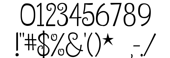 Betty Regular Font OTHER CHARS