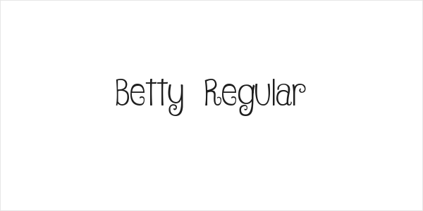 Betty Regular Logo