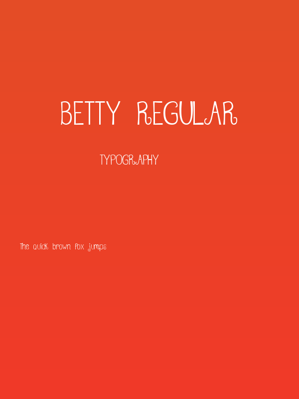 Betty Regular Poster