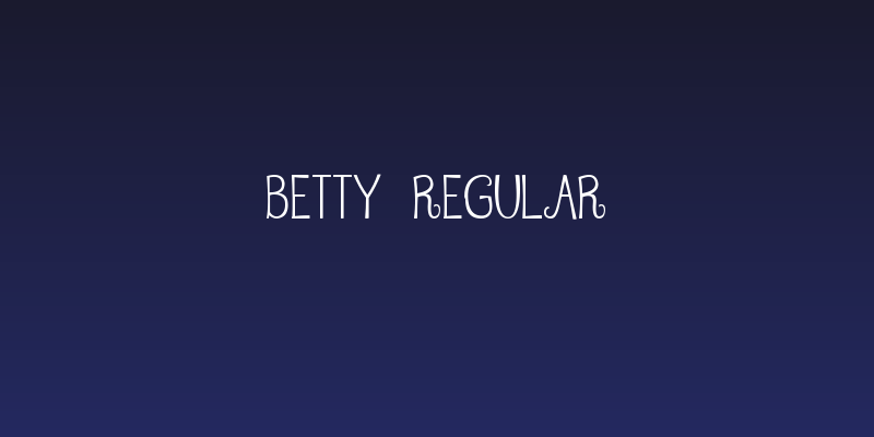 Betty Regular Social Header