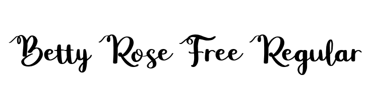 Betty Rose Free Regular  font caratteri gratis