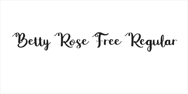 Betty Rose Free Regular Logo