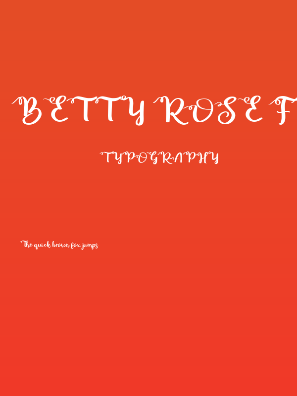 Betty Rose Free Regular Poster