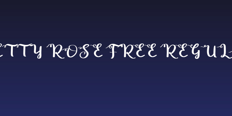 Betty Rose Free Regular Social Header