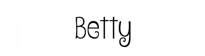 Betty  les polices de caractères gratuit tlcharger