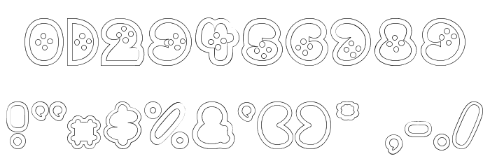 BettyHomemakerRegular Font OTHER CHARS
