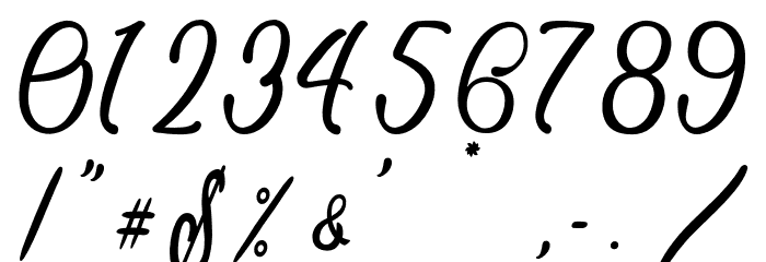 BettyMollyPersonalUse Font OTHER CHARS
