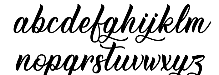 BettyMollyPersonalUse Font LOWERCASE