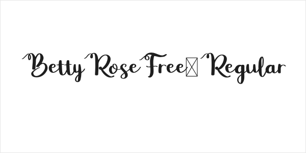 BettyRoseFree-Regular Logo