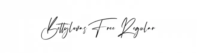 Bettylovas Free Regular  フリーフォントのダウンロード
