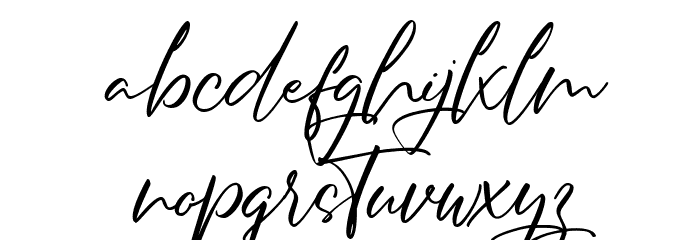 Bettyna FREE Font LOWERCASE