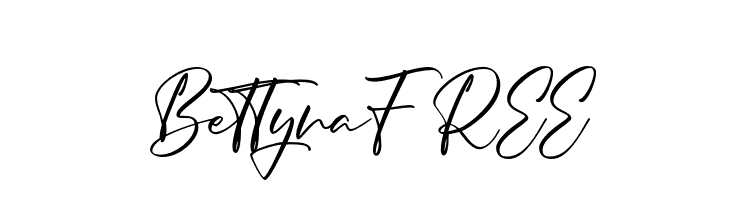 BettynaFREE  font caratteri gratis