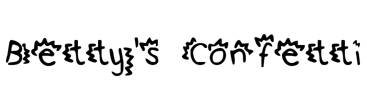 Betty's Confetti Font