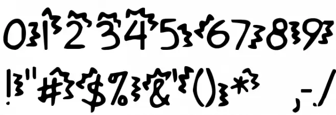 Betty's Confetti Font OTHER CHARS