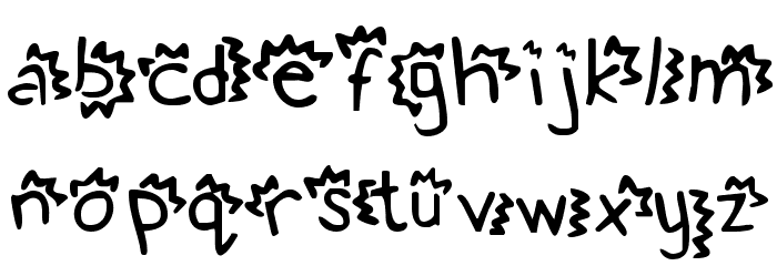 Betty's Confetti Font LOWERCASE