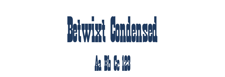 Betwixt Condensed Font Preview