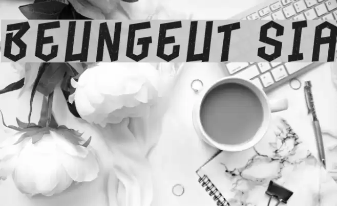 Beungeut Sia Font examples