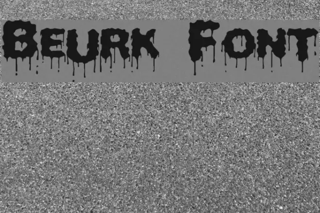 Beurk Font examples
