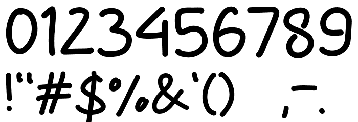Beutiful Purple Font OTHER CHARS