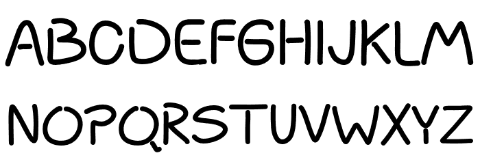 Beutiful Purple Font UPPERCASE