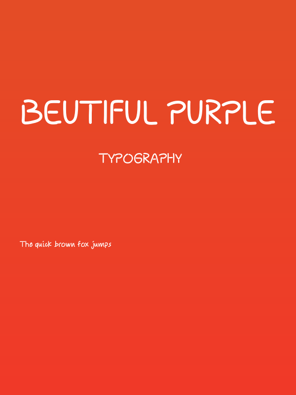 Beutiful Purple Poster