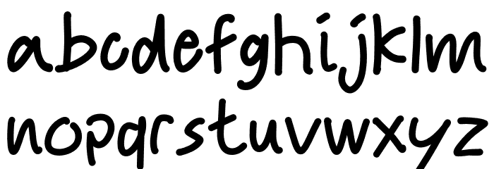 Beutiful Purple Font LOWERCASE