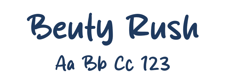 Beuty Rush Font Preview