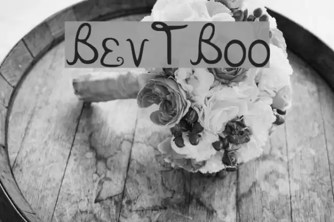 BevTBoo Font examples