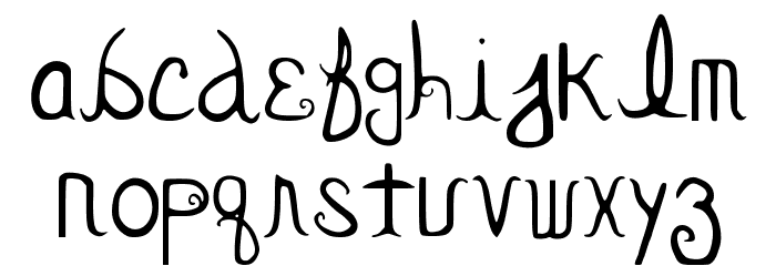 BevTBoo Font LOWERCASE