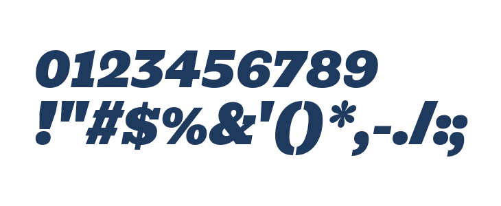Bevan Italic Other Characters