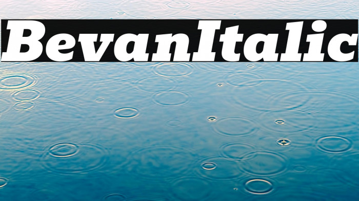 Bevan Italic Example 3