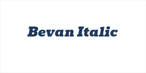 Bevan Italic Logo