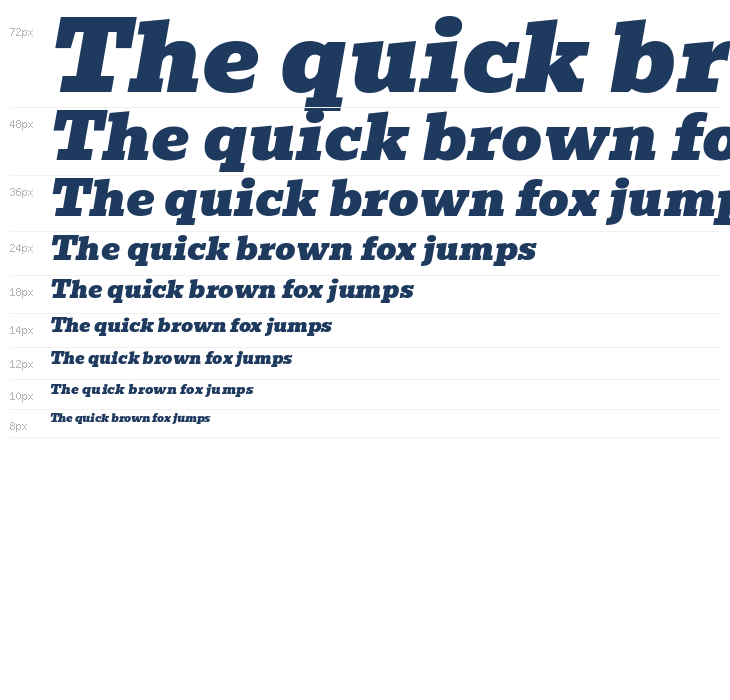 Bevan Italic Waterfall