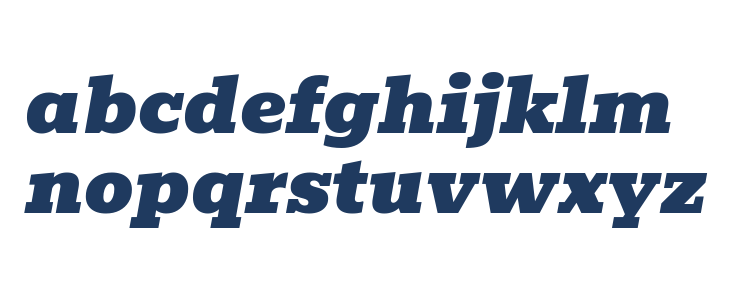 Bevan Italic Lowercase