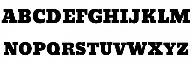 Bevan Regular 字体 大写