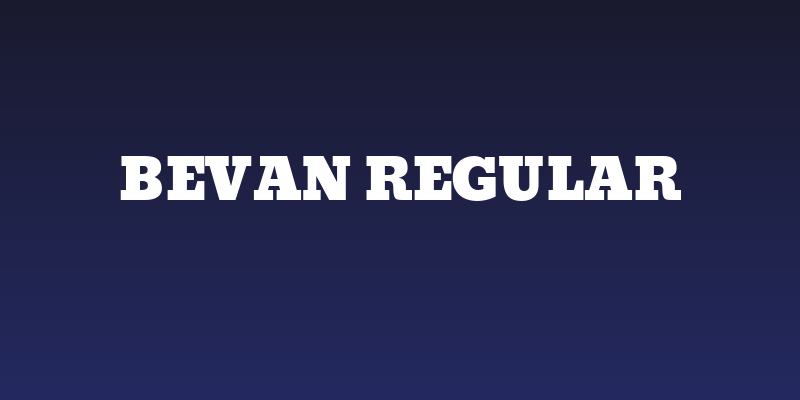 Bevan Regular Social Header