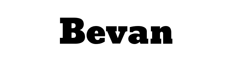 Bevan  Free Fonts Download