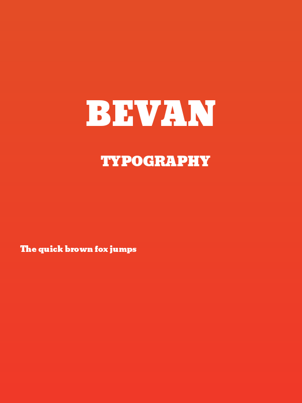 Bevan Poster