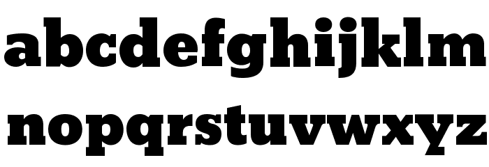 Bevan Font LOWERCASE